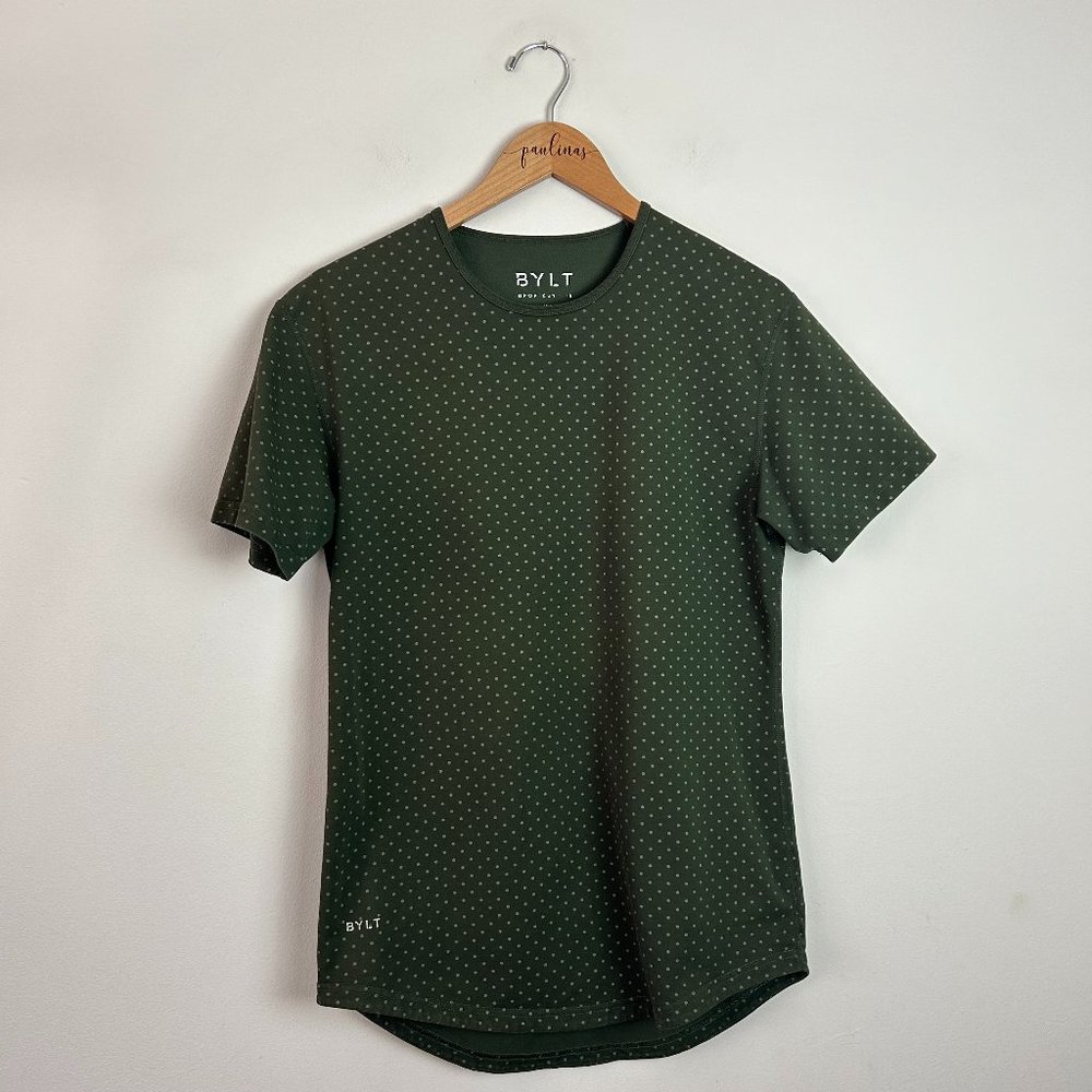 BYLT Basics Fitted Green Short Sleeve T-Shirt